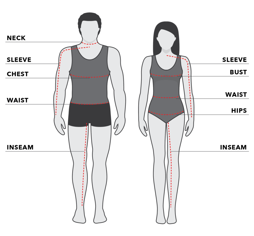 Custom clothing measurements